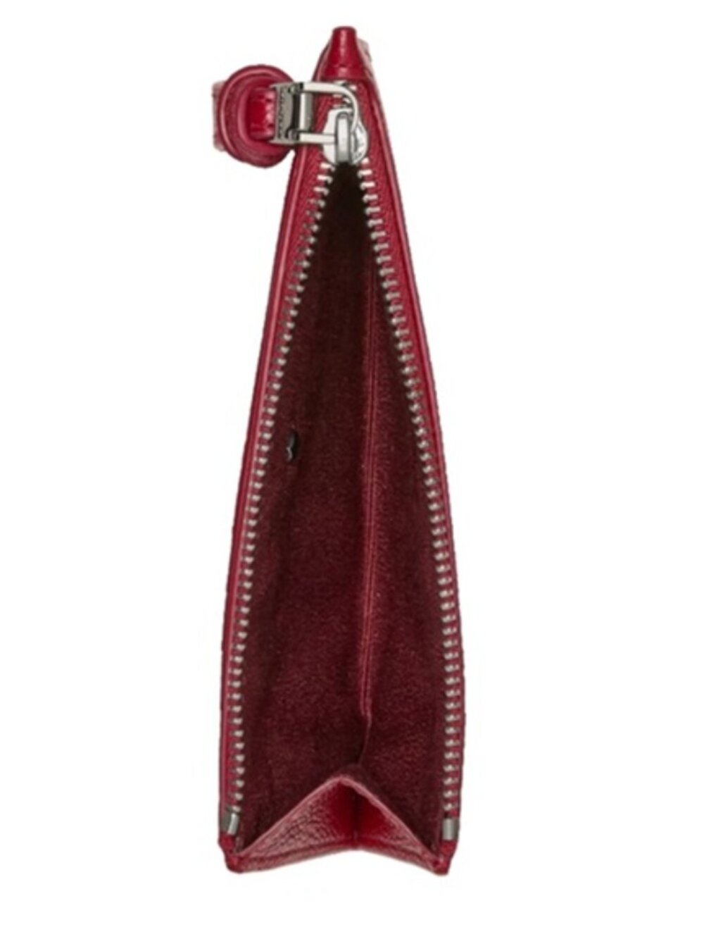 NEW Kate Spade New York Loop Pebbled Leather EW Zip Card Case Red Jam (601) NWT